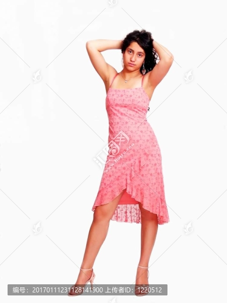 穿粉紅色衣服的女孩70844