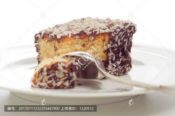 蛋糕和勺子