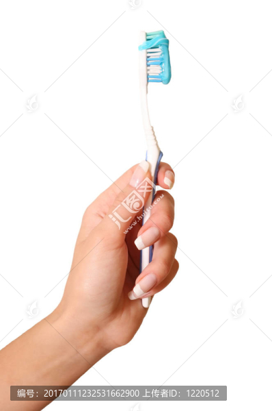 帶牙膏的牙刷