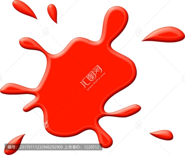 紅色油漆污點(diǎn)