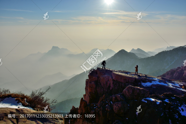 泰山冬日風(fēng)景