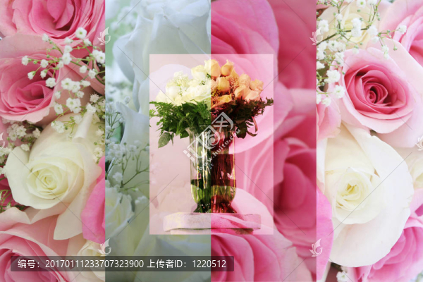 拼貼的玫瑰