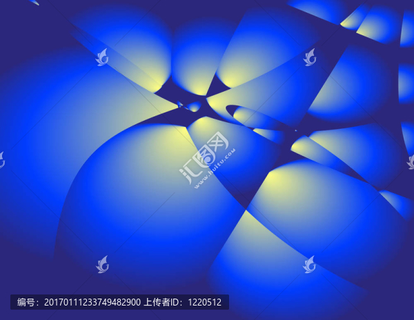 抽象背景-藍(lán)色的黃色