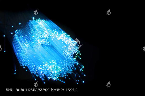 藍(lán)色光纖計(jì)算機(jī)電纜