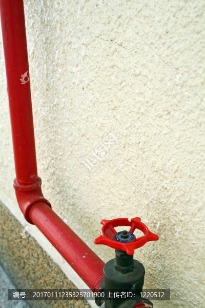 紅色的流水