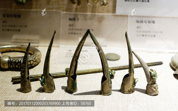 銀指套,清代