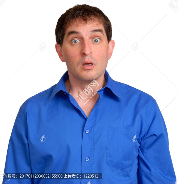 穿著藍色襯衫的男人16