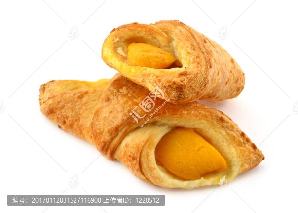 兩個法式點(diǎn)心杏仁蛋糕