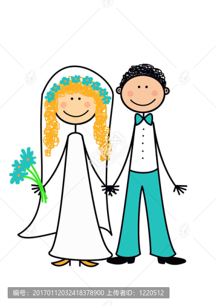 幸福的新婚夫妻