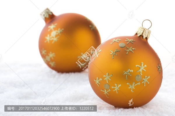金色圣誕球