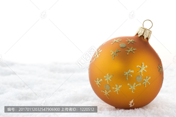 金色圣誕球