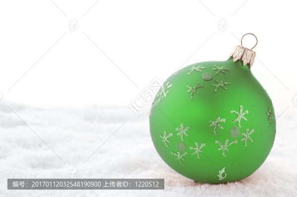綠色的圣誕球