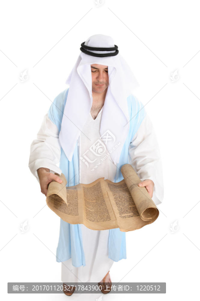 圣經(jīng)人物或抄寫閱讀神圣律法卷軸
