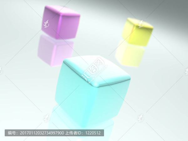 色彩鮮艷的立方體