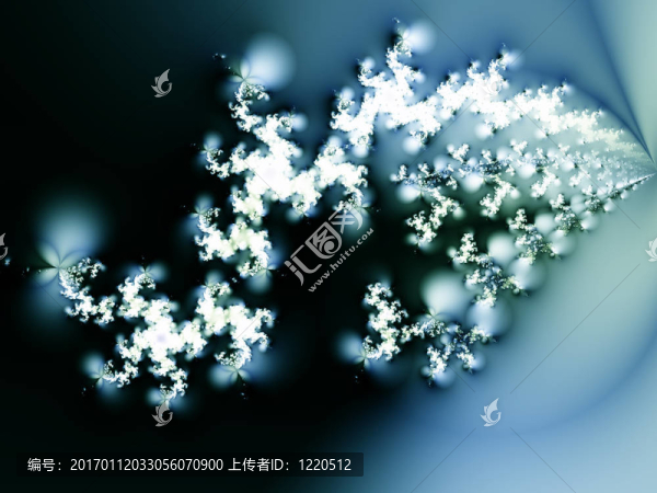 夜晚的雪花