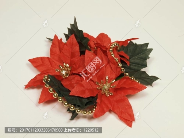 紅色的圣誕花環(huán)