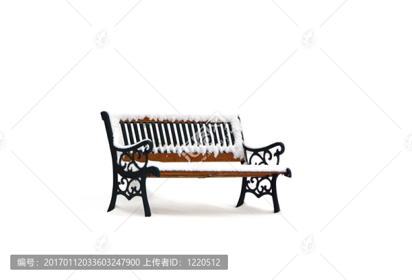 公園的長椅上