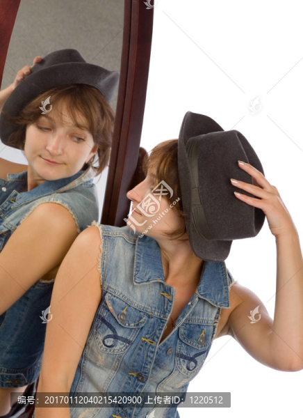 女人與鏡子