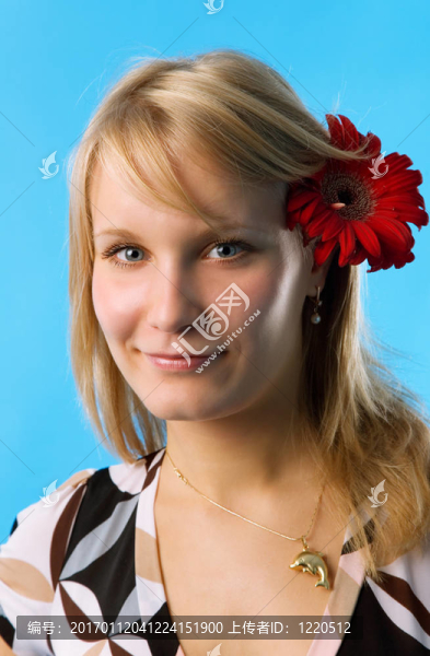 女人與花