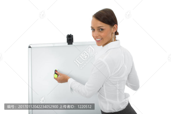 商務(wù)女人和筆記本電腦