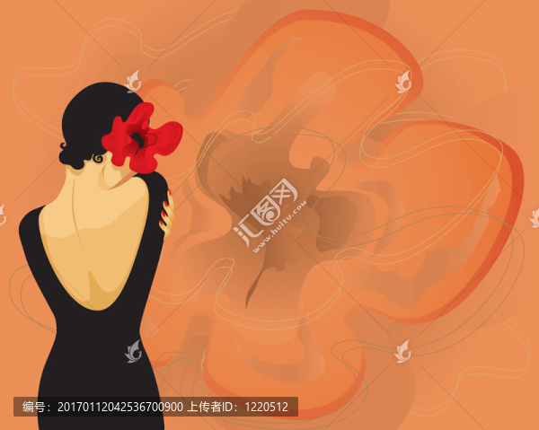 帶花的女孩