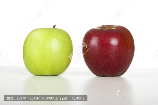 紅蘋果和綠蘋果