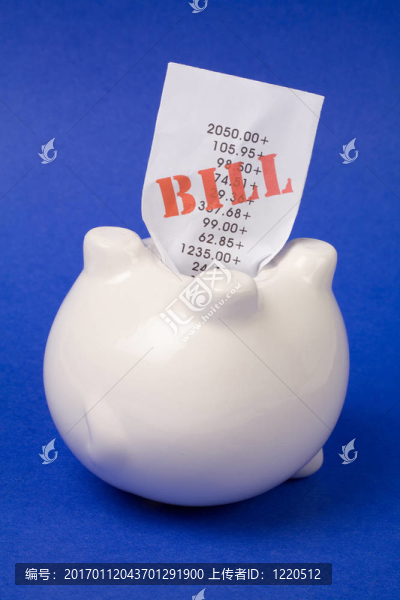 存錢(qián)罐和賬單