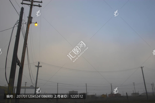 北極的夏天的晚上