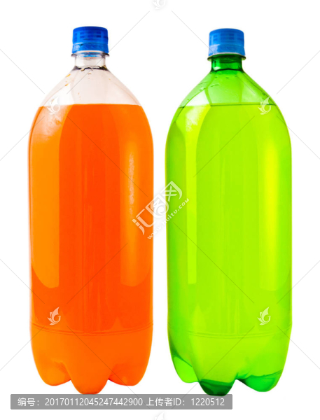橙色和檸檬的蘇打水