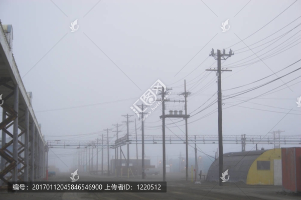 北極的夏天的晚上