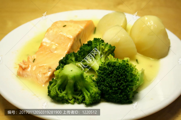 鮭魚牛排