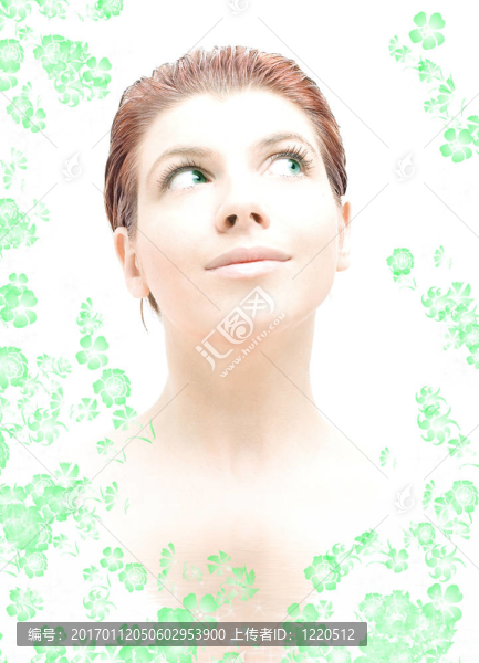 嗨，關(guān)鍵的紅發(fā)綠眼睛的水中花