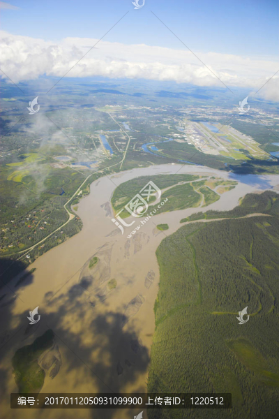 航空照片的背景