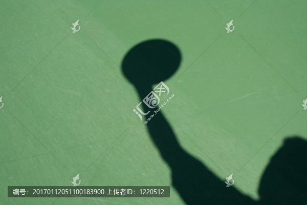 陰影的籃球運(yùn)動(dòng)員