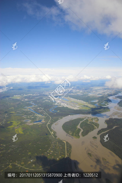 航空照片的背景