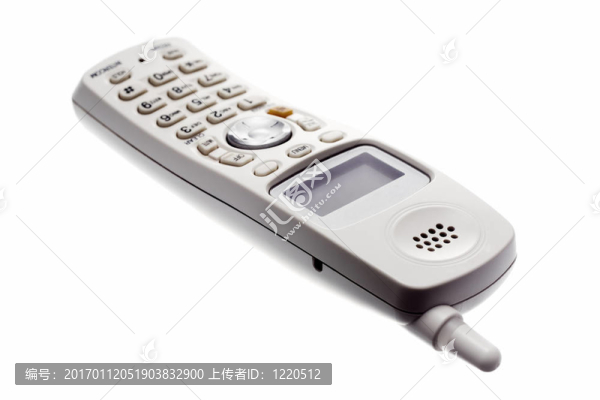白色的無(wú)線電話