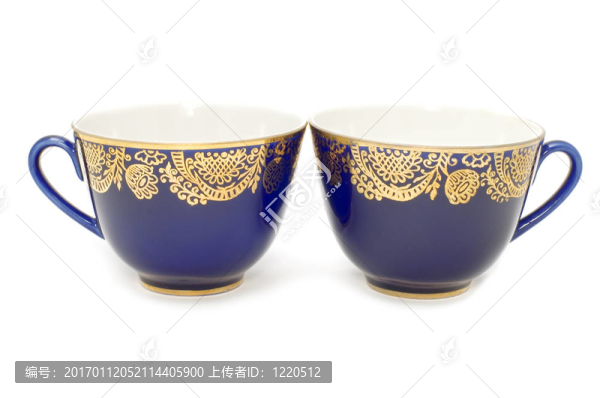 藍色的茶杯