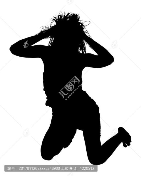 性感女人剪裁的剪影