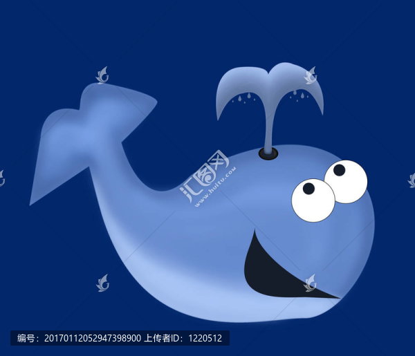 卡通鯨魚