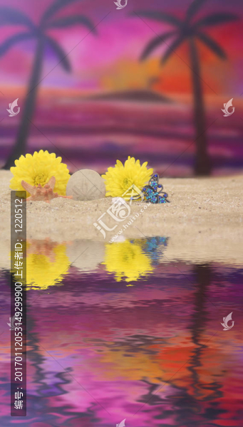 花在Beach