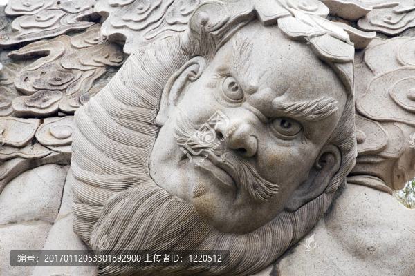 與Beard的人的雕像