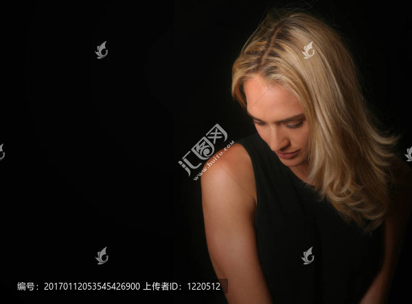 美麗的女人布萊克