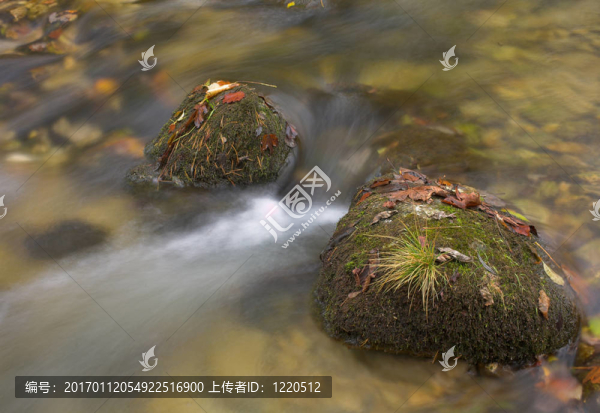 溪流中的巖石