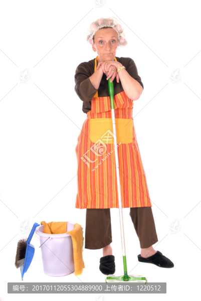 清潔的家庭主婦
