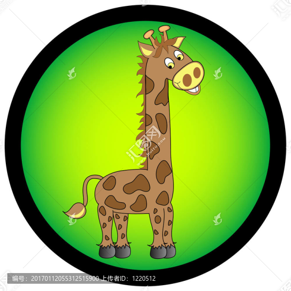 長(zhǎng)頸鹿的插圖。