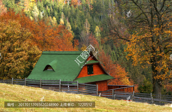 小屋在秋天