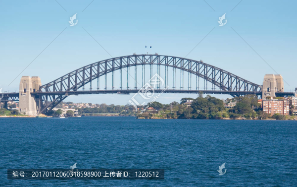 藍(lán)色的悉尼海港大橋