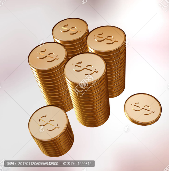 以沖壓美元的金幣