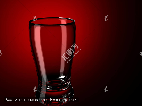 紅色的玻璃