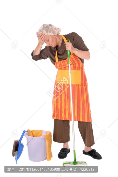 清潔的家庭主婦